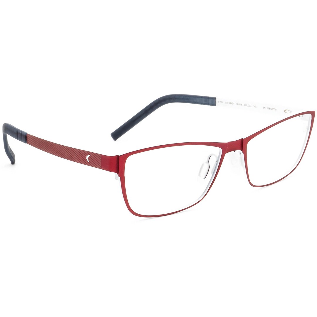 Blackfin Eyeglasses BF721 Sherrad COL.203 Titanium Red Frame  display picture 1