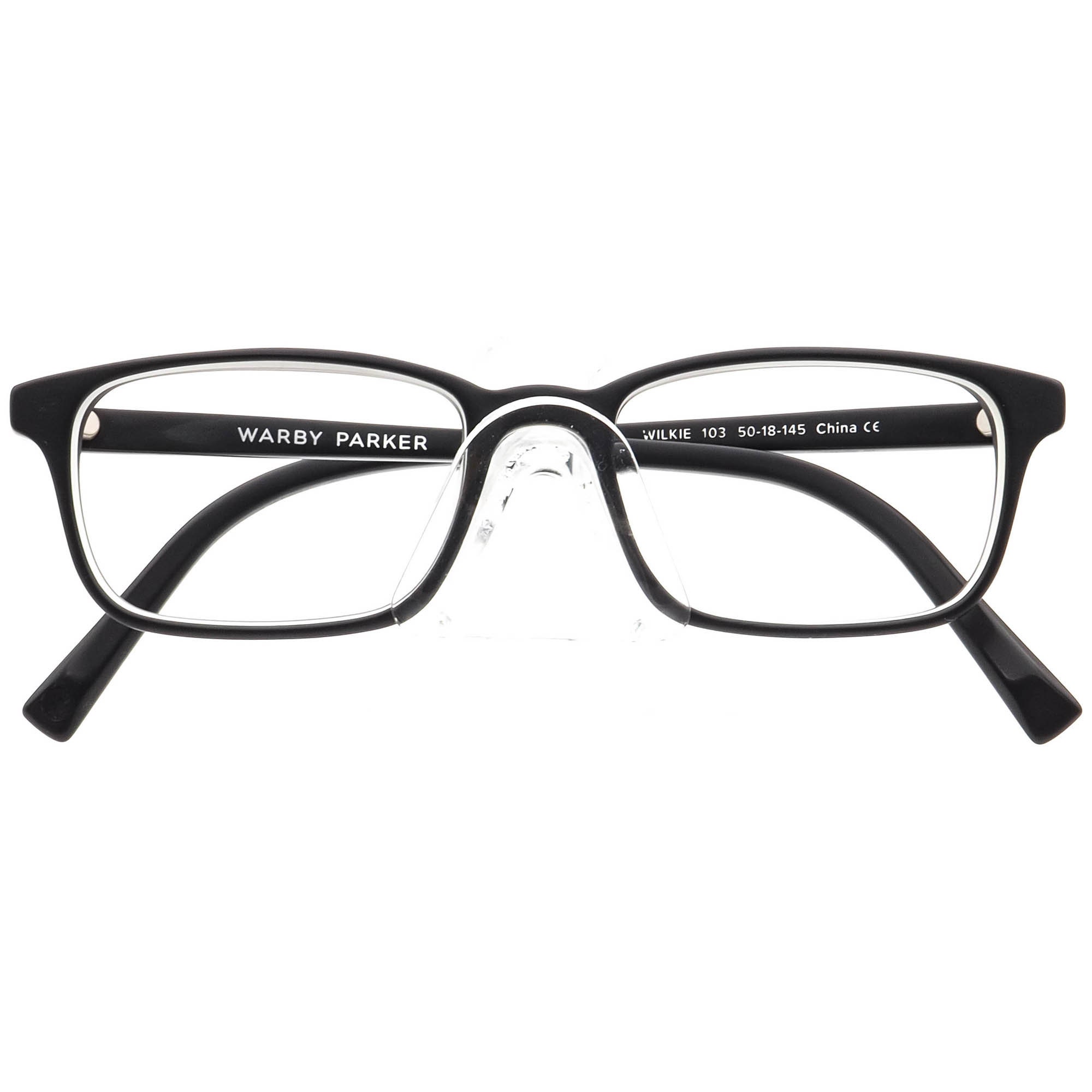 Warby Parker Eyeglasses Wilkie 103 Matte Black Rectangular  display picture 1