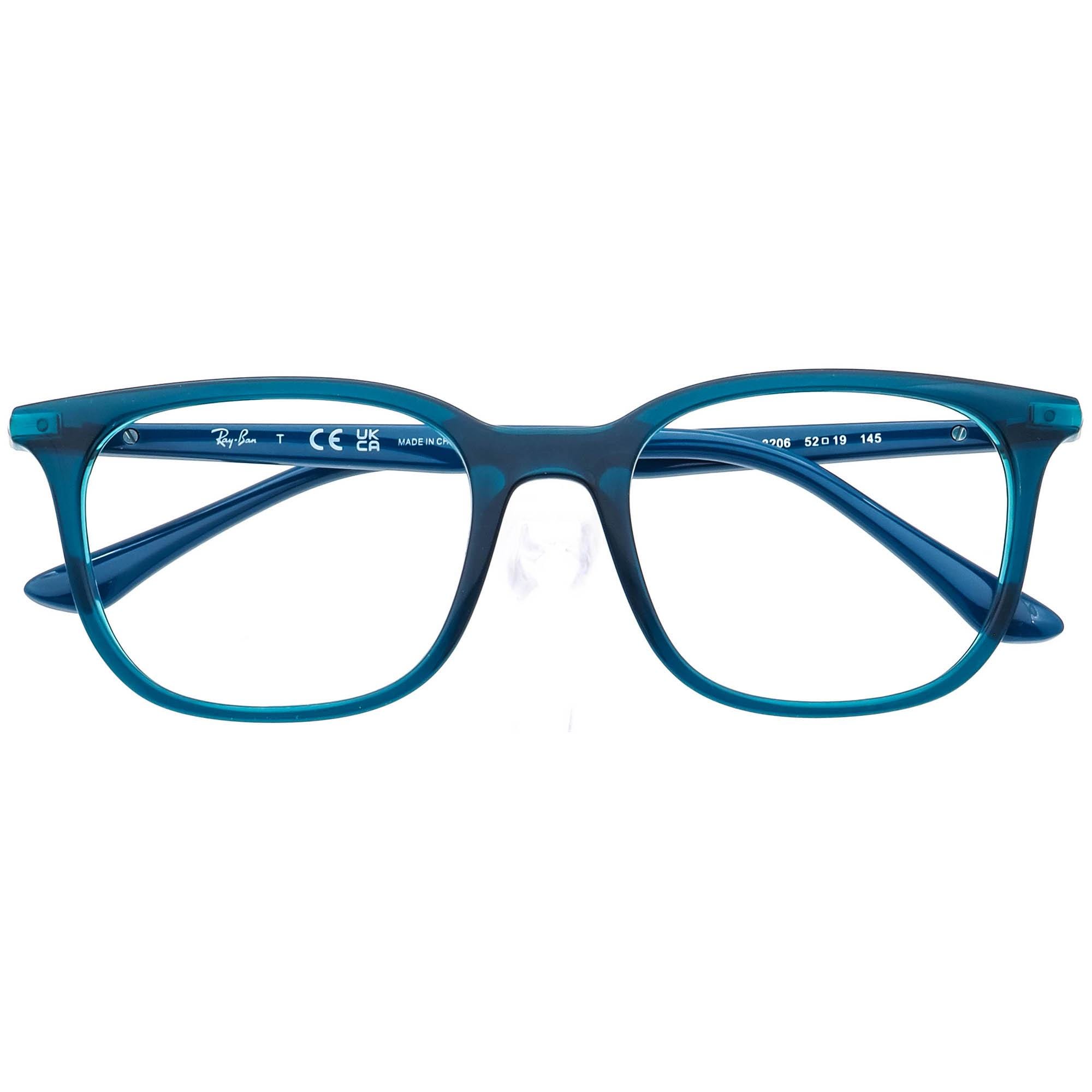 Ray-Ban RB7211 8206 Transparent Turquoise Frames Eyeglasses Ray-Ban RX 7211 (8206) - RB 7211 8206 RX7211  main image 2