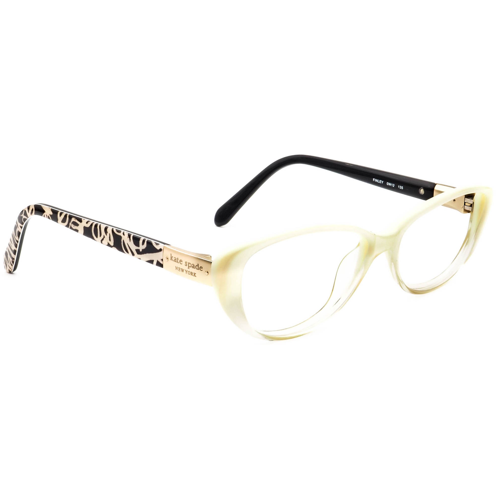 Kate Spade Women's Eyeglasses Finley 0W12 Ivory Fade Cat - Etsy