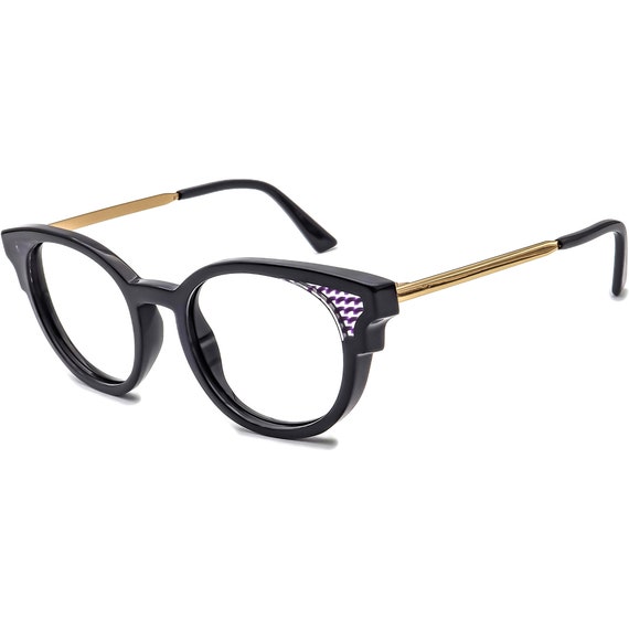 Face A Face Eyeglasses State 1 COL100 Black/Gold … - image 3
