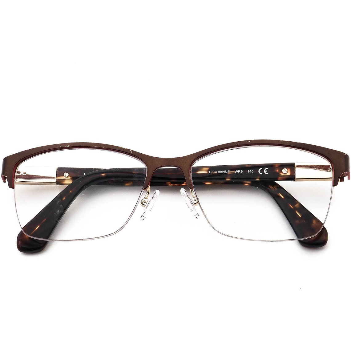 Kate Spade Eyeglasses Glorianne WR9 Brown/Red/Tortoise Half Etsy