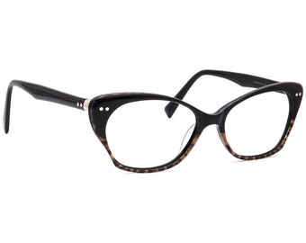 Seraphin Women's Eyeglasses Halifax/8132 Black/Leopard Cat Eye Frame Japan 52[]16 140 Handmade