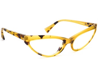 Alain Mikli Damen Brille AL1125 0002 Matte Amber Tortoise Katzenaugen-Rahmen Frankreich 57[]18 135 Handmade