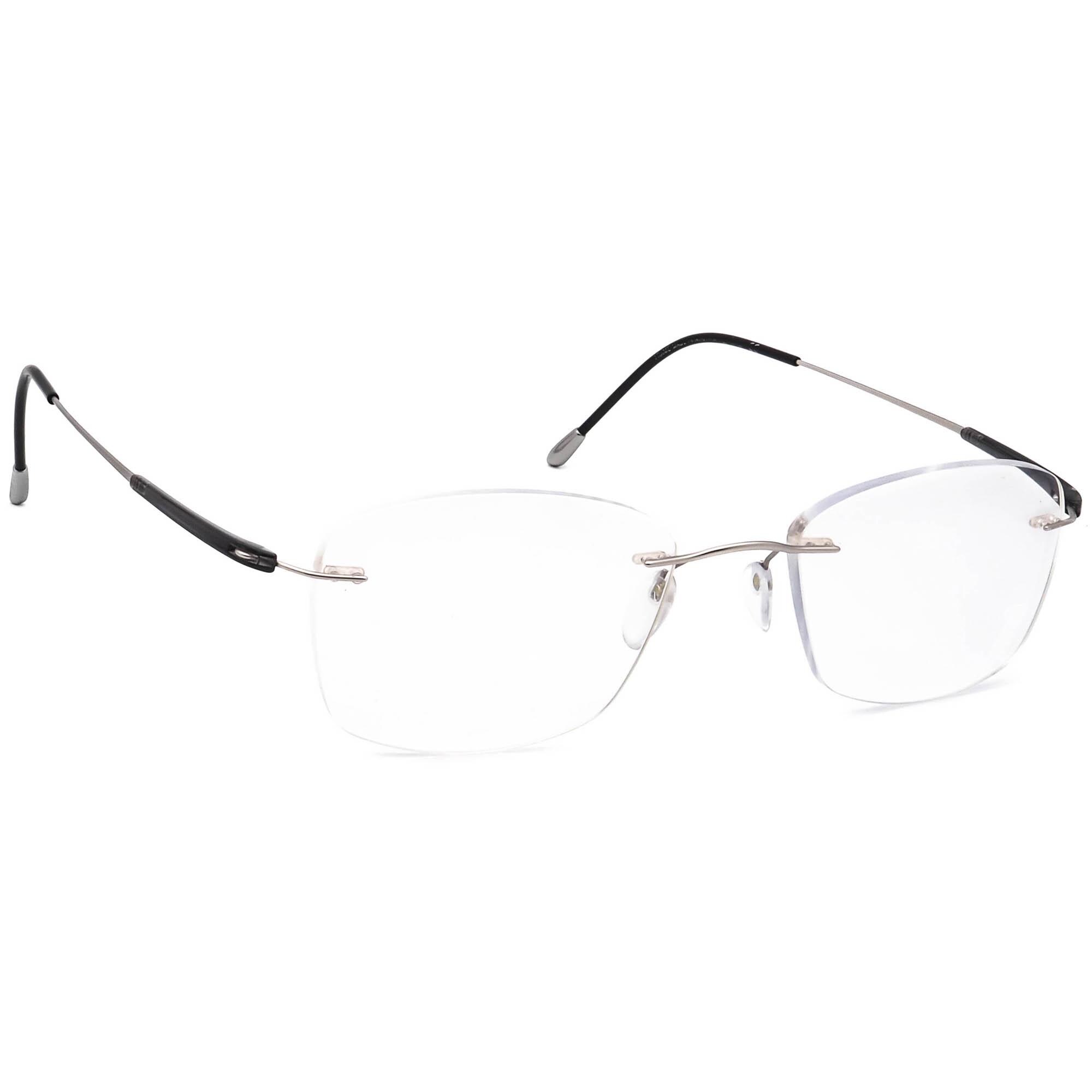 Silhouette Brillen 7710 Matte Silver Randlos Frame Austria 53[]21 140