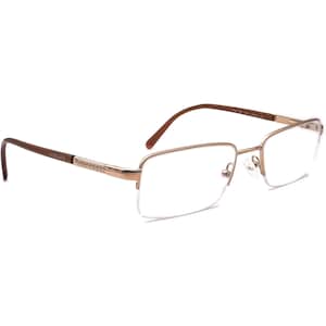 Versace Women&#39;s Eyeglasses MOD. 1066 1053 Brown Half Rim Frame Italy 50[]18 135