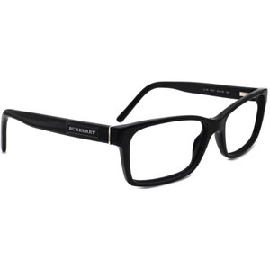 Burberry B 2199 3001 Eyeglass FRAMES Black Rectangle 53-17-145 Made in Italy Burberry | Accessories | Burberry Black Tan White  main image 2