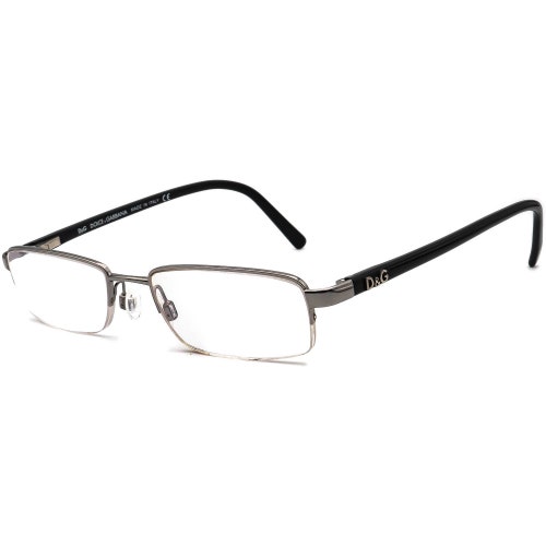 Dolce Gabbana Eyeglasses D&G 5001 079 Gunmetal/Black Half buying Rim Italy 49[]17 135