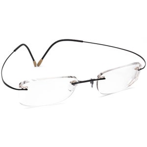 Lunettes de vue Silhouette noire polie sans monture Autriche 50[]19 140