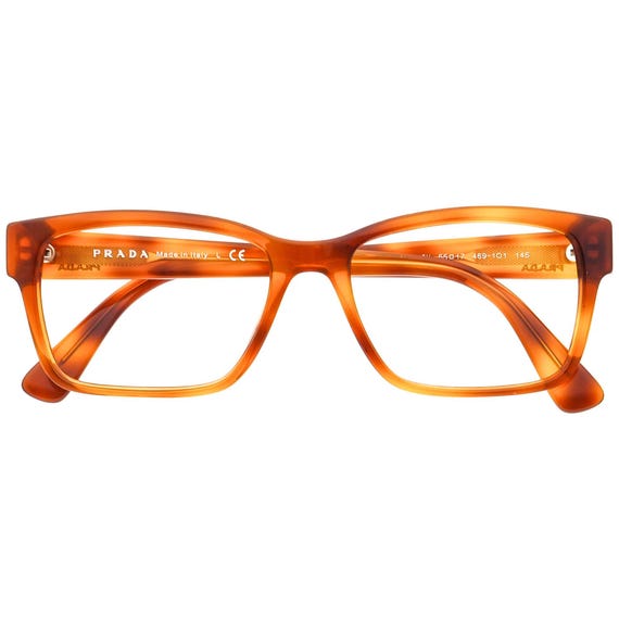Prada Eyeglasses VPR 15V 469-1O1 Polished Light Havana 