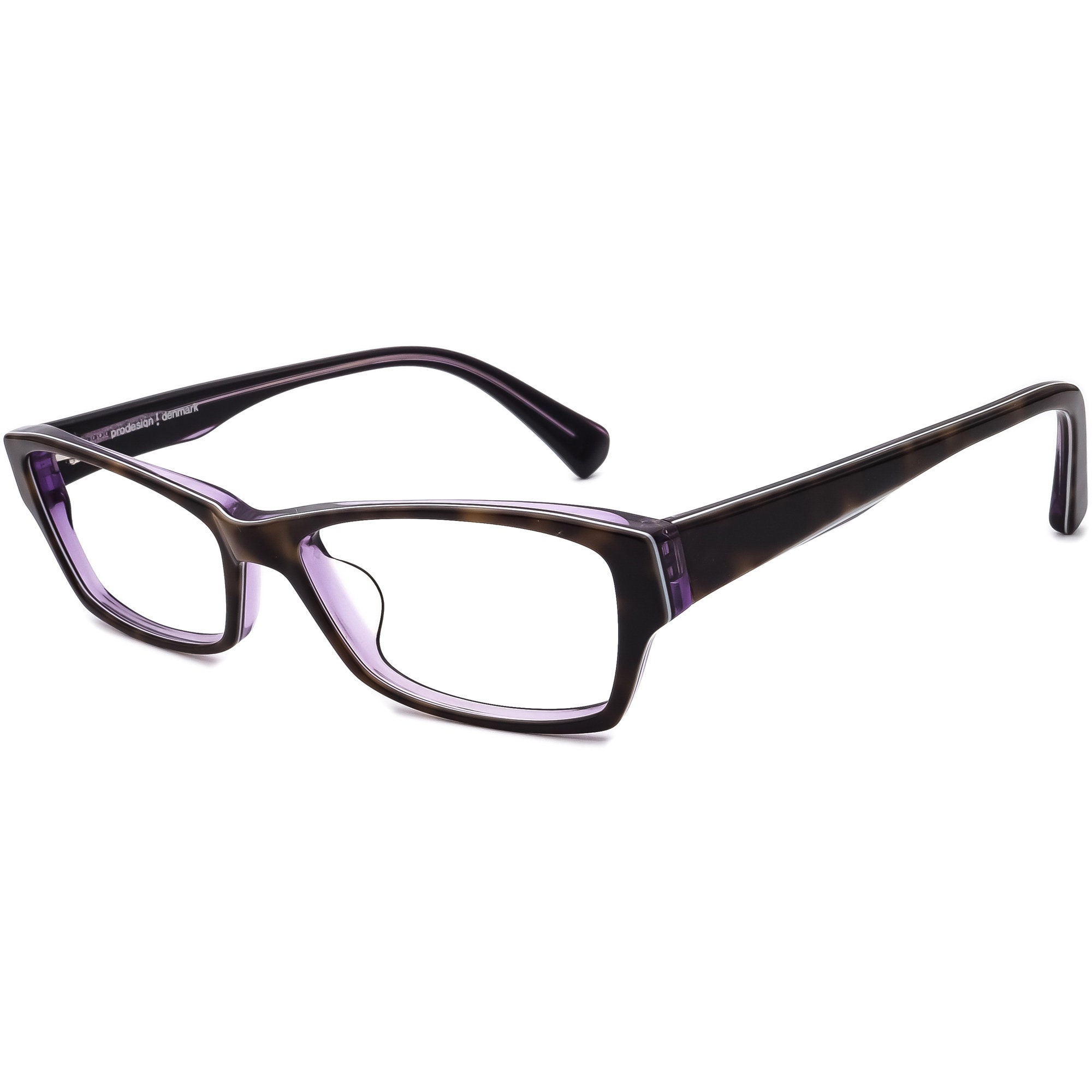 Prodesign Denmark Eyeglasses Collection 1802 c 5034 Frames Only 54-16-135 Prodesign Denmark 5618-1 C.5034 54-16-135 Tortoise/Purple  main image 4