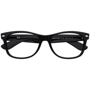 Gafas de sol Ray-Ban RB 2132 New Wayfarer 901/58 Cuadradas Negras Pulidas Italia 55 mm imagen 6