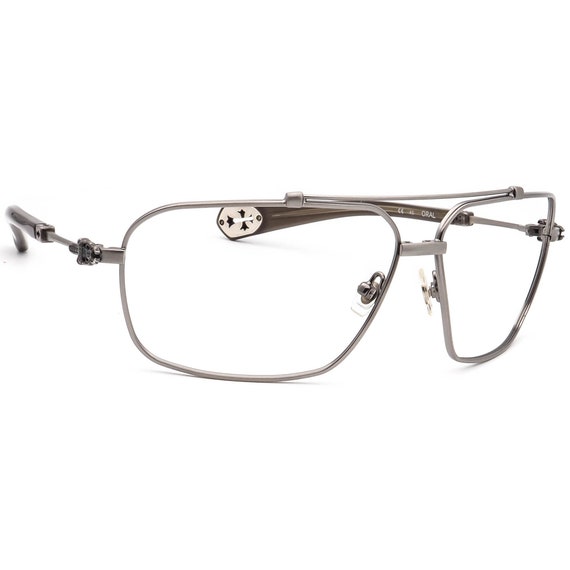 Chrome Hearts Sunglasses Frame Only Oral Antique Silver Pilot Metal Japan 64 Mm Etsy