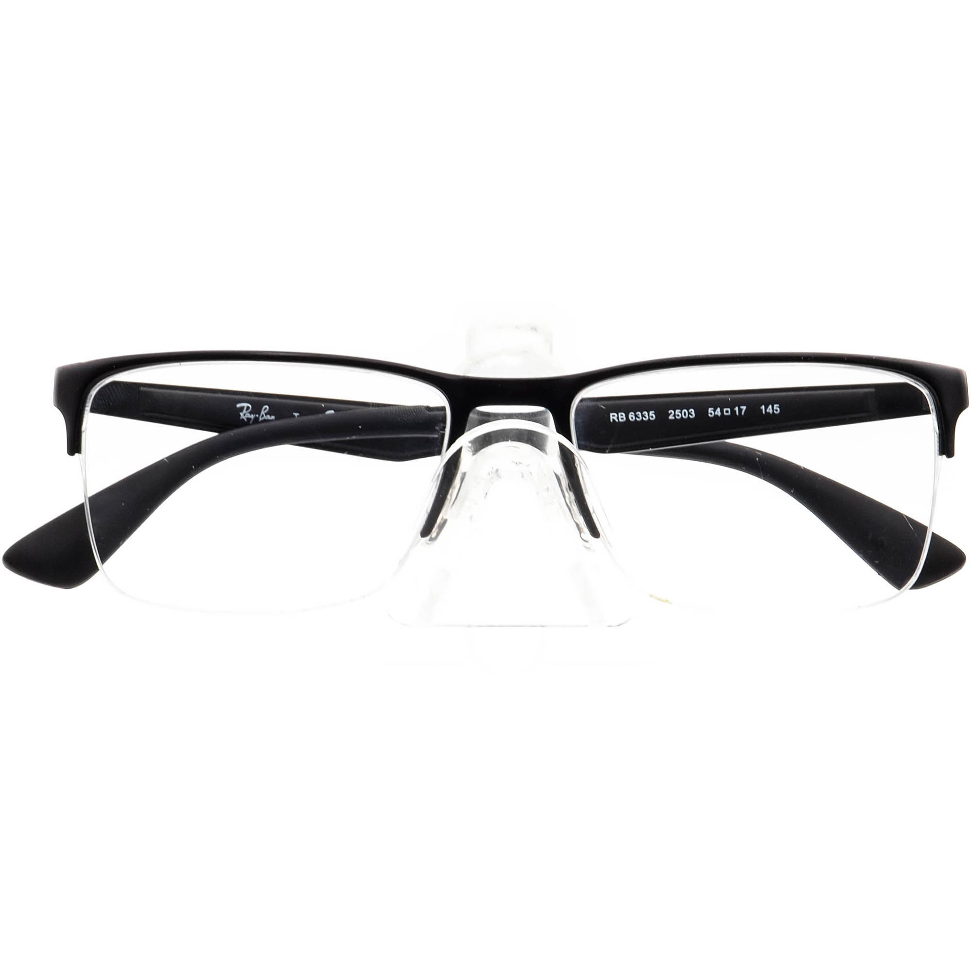 Ray ban Eyeglasses RB 6335 2503 Black Half Rim Frame 5417 145