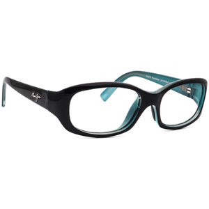 Maui Jim Women&#39;s Sunglasses Frame Only MJ 219-03 Punchbowl Polished Black on Blue Square Italy 54 mm