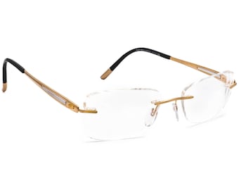 Silhouette ゴールド オクタゴナル老眼鏡 Silhouette Women's Eyeglasses 4443 20 6062 23k Gold Plated Gold