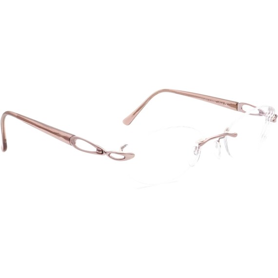 Pink rimless best sale eyeglasses