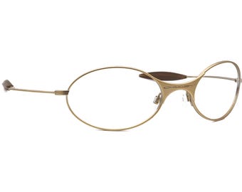 Oakley Men's Vintage Sunglasses Frame Only E-wire Gen 1 Matte Gold Oval Metal 56 mm