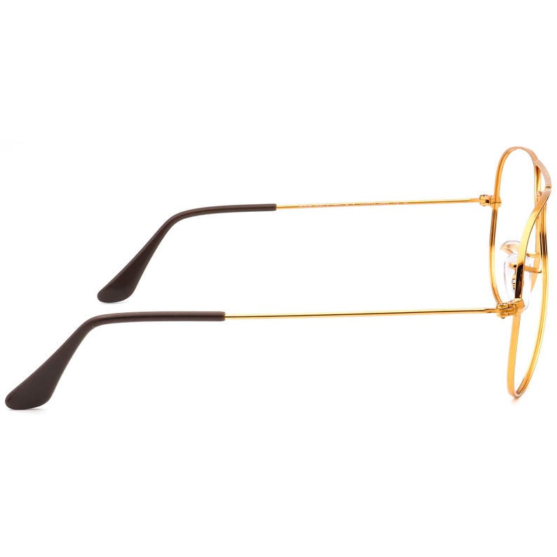 Ray-Ban Sunglasses Frame Only RB 3025 9001/A5 Polished Light Brown Aviator Metal Italy 58 mm image 4