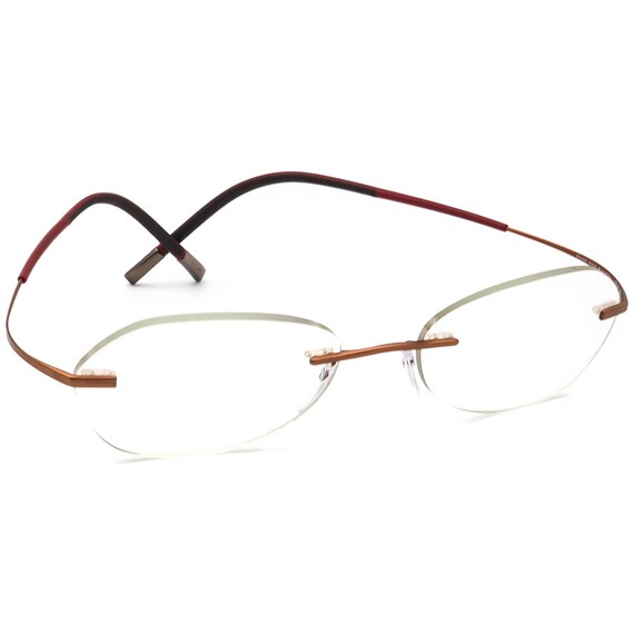 Silhouette Women’s Eyeglasses Titan Gold/Brown Rimless Frame, Austria Silhouette Eyeglasses M7374 /20 V6059 Titan Gold/Brown  main image 2