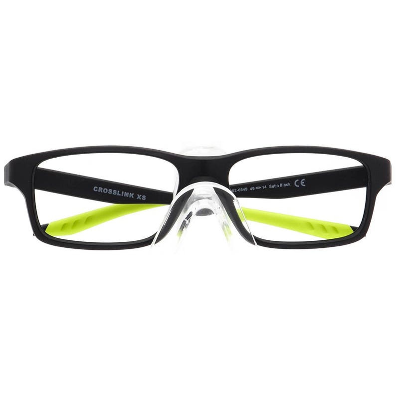 Oakley Men's Eyeglasses OY8002-0649 Crosslink XS Small Matte Black & Green Rectangular Frame 49[]14 122 image 6