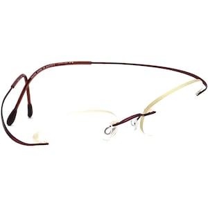 Silhouette Eyeglasses 7305 10 6066 Burgundy Rimless Metal Austria 52[]19 130
