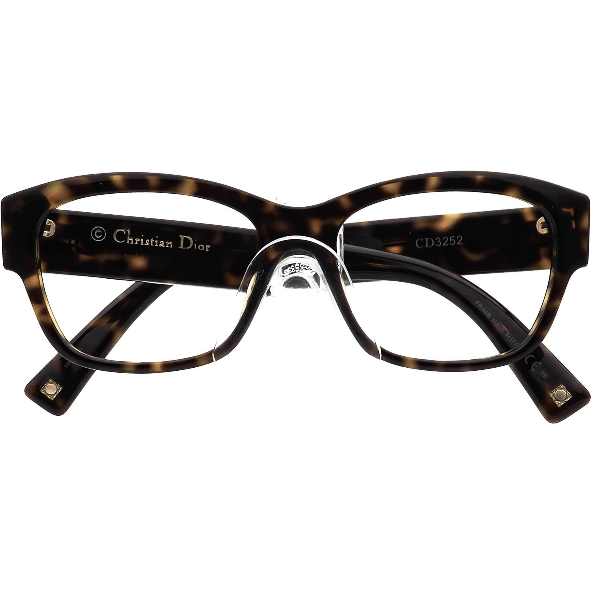 Dior Ladies Tortoise Aviator/Pilot Eyeglass Frames Diorcd2f 086 51 Eyeglasses Dior Mini CD O R4I Tortoise Prescription Eyeglasses main image 2