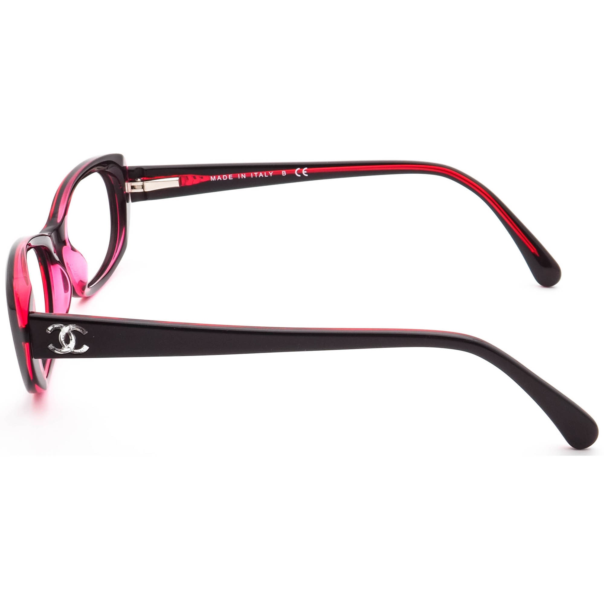 Chanel Women's Eyeglasses 3186 C.1217 Dark Merlot Oval -  Finland