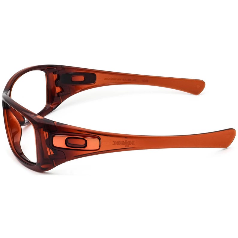Oakley Men's Sunglasses Frame Only 03-485 Hijinx Transparent Rust Square USA 64 mm image 5