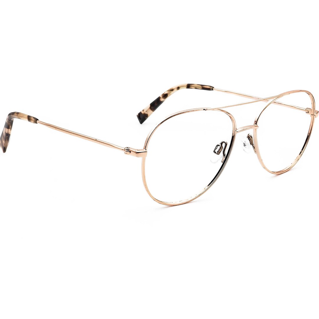 Warby Parker Eyeglasses York 2233 Rose Gold Aviator Metal Etsy