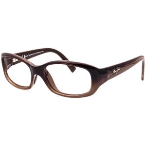 Lunettes de soleil femme Maui Jim, monture uniquement MJ 219-01 Punchbowl STG-BG Marron Dégradé Arrondi Carré Italie 54 mm image 3
