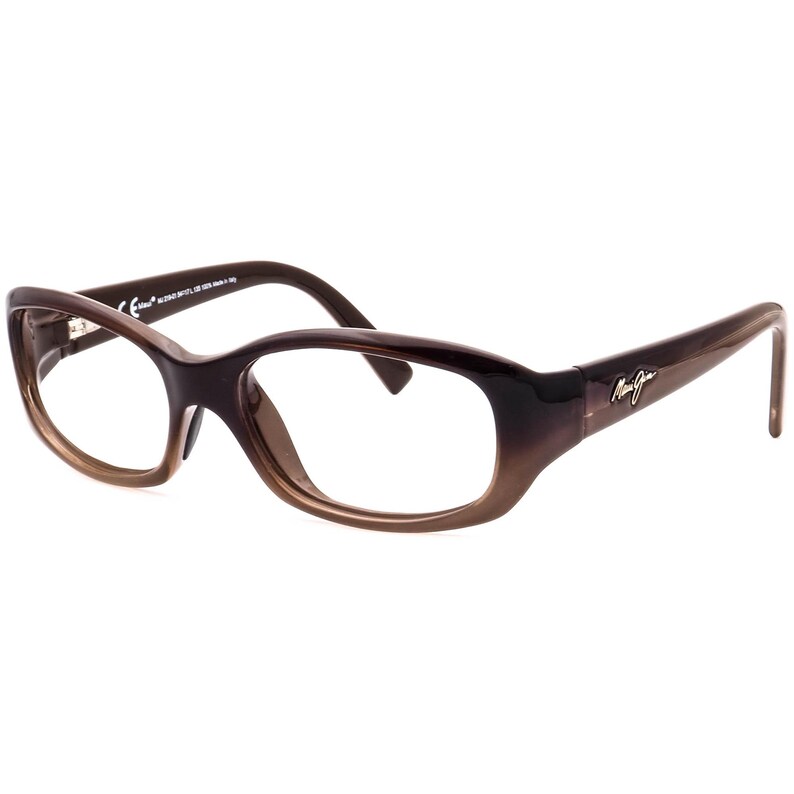 Lunettes de soleil femme Maui Jim, monture uniquement MJ 219-01 Punchbowl STG-BG Marron Dégradé Arrondi Carré Italie 54 mm image 3