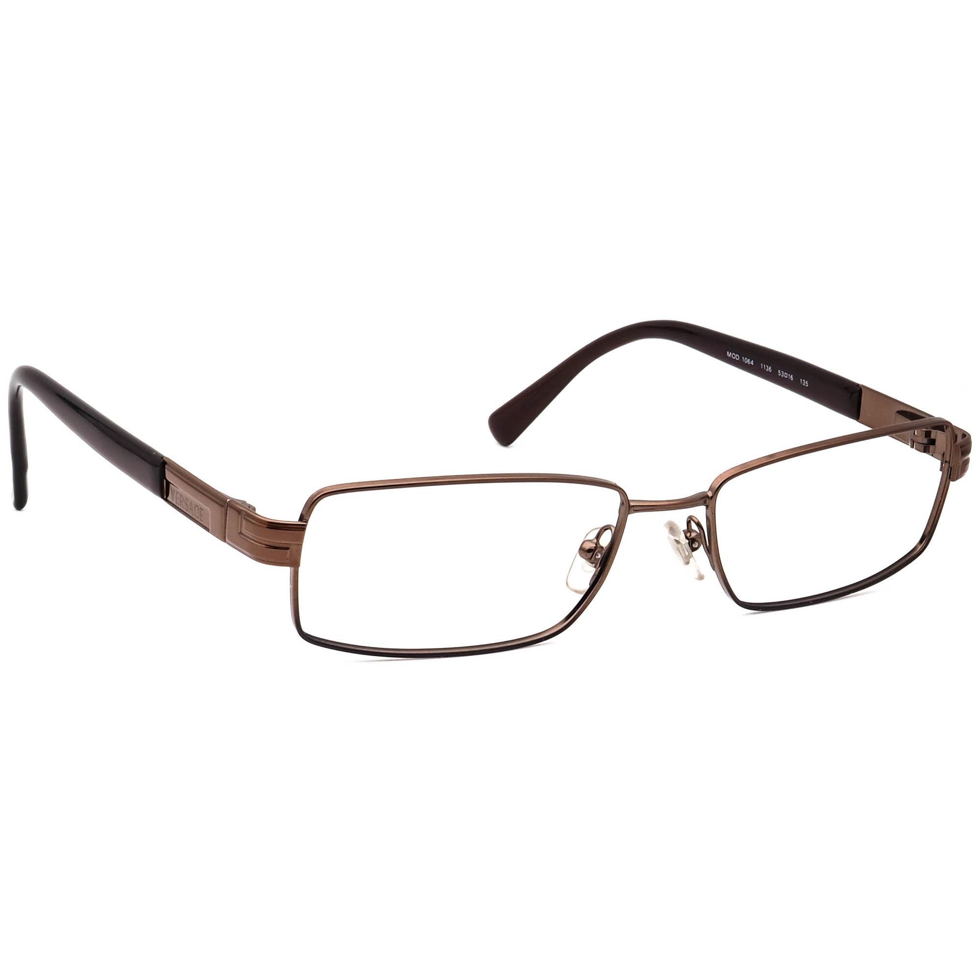 Versace Eyeglasses MOD. 1064 1136 Brown Rectangular Frame  display picture 1