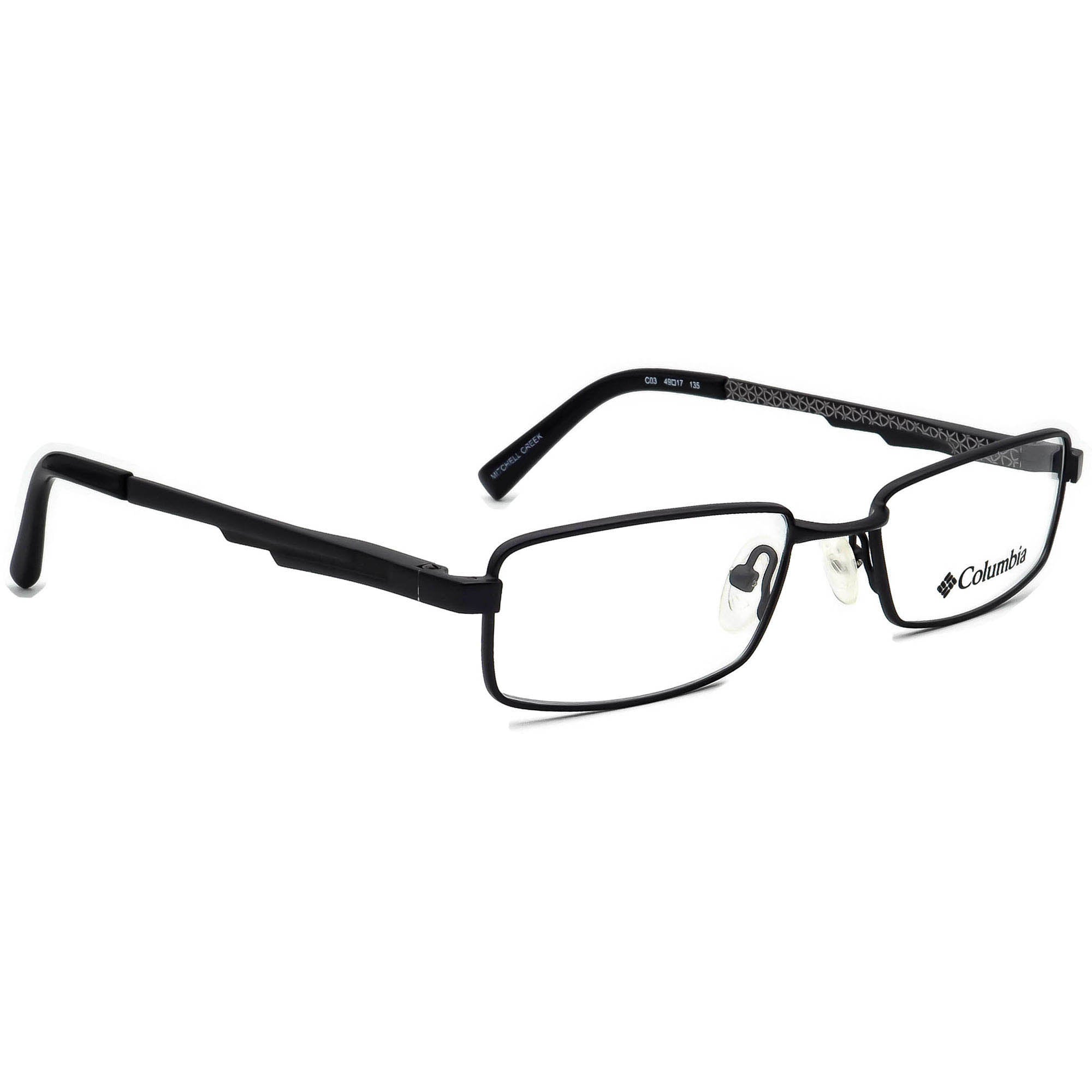 Columbia Eyeglasses Mitchell Creek C03 Navy Blue Rectangular Metal