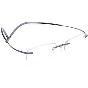 Silhouette Eyeglasses 6639 6057 Titan Purple Rimless Frame Austria 50[]17 145