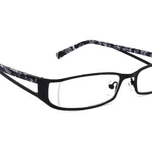 Primeras gafas F2008 COL 19 Negro/Mármol Marco rectangular 51[]18 135