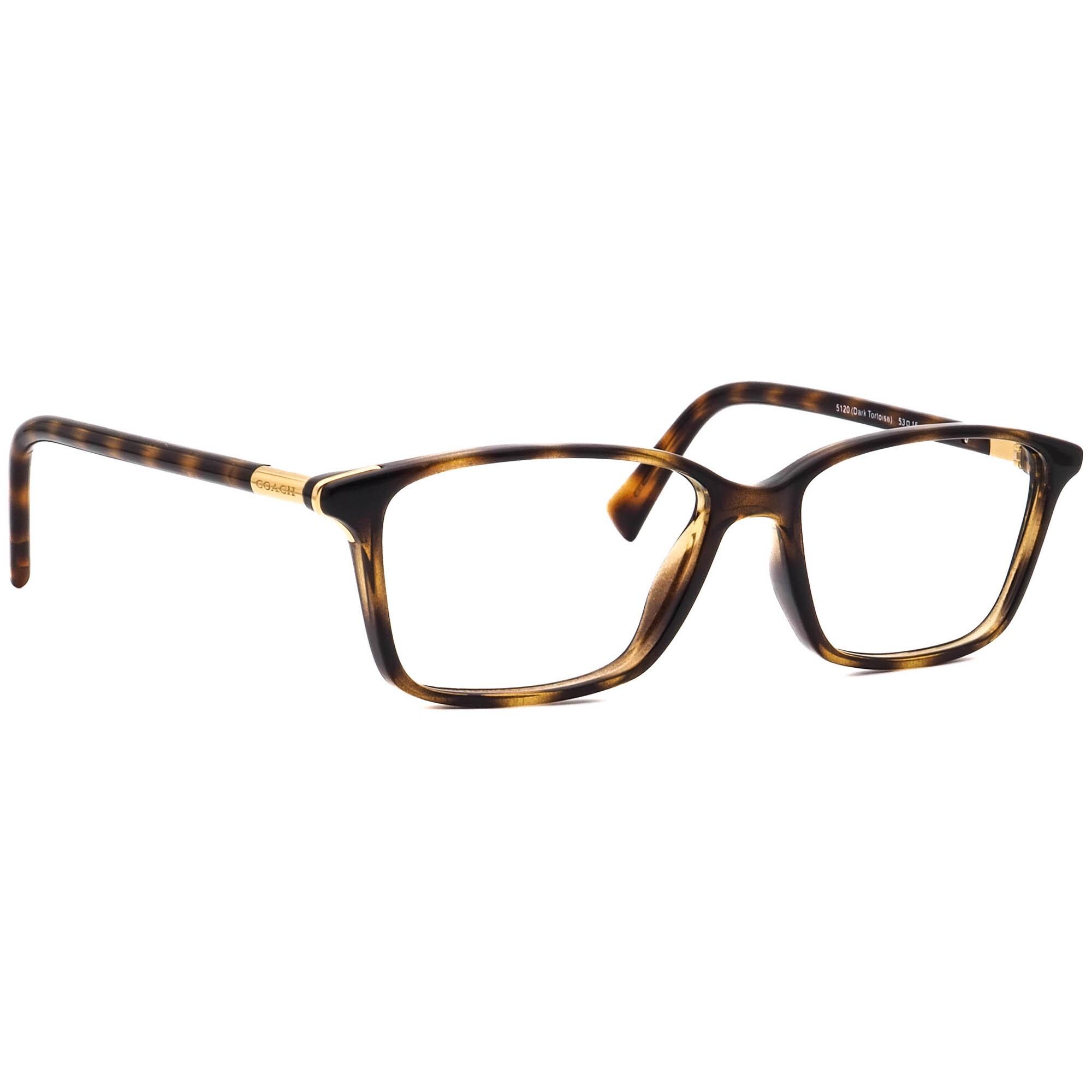 Coach Hc 6077 5120 Dark Tortoise Authentic Eyeglasses 53-15-135 COACH HC 6077 5120 DARK TORTOISE 53/15/135 GLOSSY EYEGLASSES  main image 4