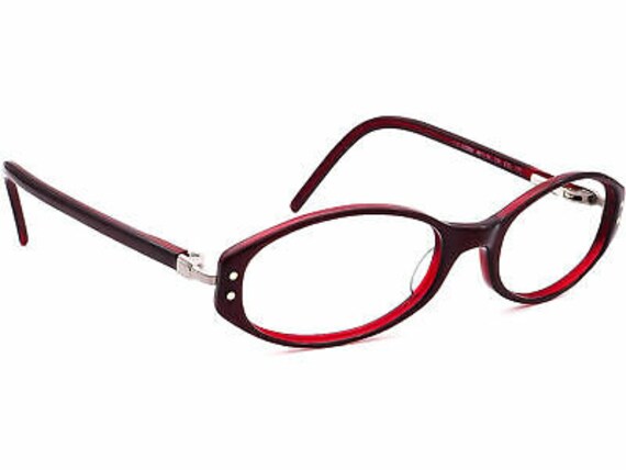 Exess Eyeglasses MOD. 52280 COL 171 Burgundy Oval… - image 1