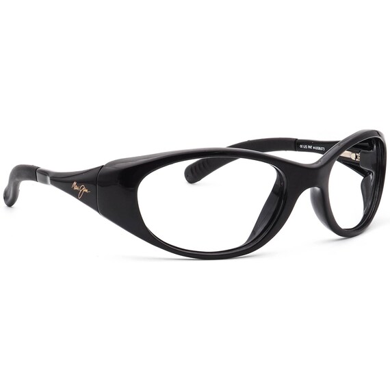 Maui Jim Sunglasses Frame Only MJ142-02 Polished Black Oval  display picture 3