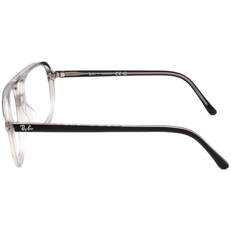 Ray-Ban Sonnenbrillengestell Nur Bill One RB 2205 1396/B1 Transparent Grau Quadrat 60 mm Bild 5