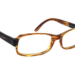 OWP Eyeglasses Mod.2116 200 Brown Stripes/Black Frame Germany 55[]17 135