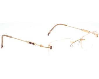 Daniel Swarovski Eyeglasses S117 20 6051 23KT GP Gold Rimless Austria 48[]20 130