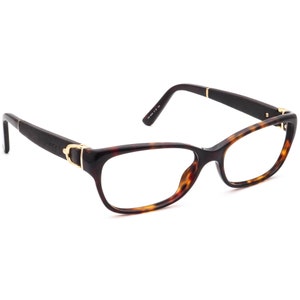 Gucci Eyeglasses GG 3639 0XW Havana & Black Leather Frame Italy 53[]16 135