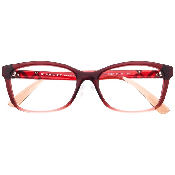 Burberry Women's Eyeglasses B 2249 3553 Bordeaux Gradient Square
