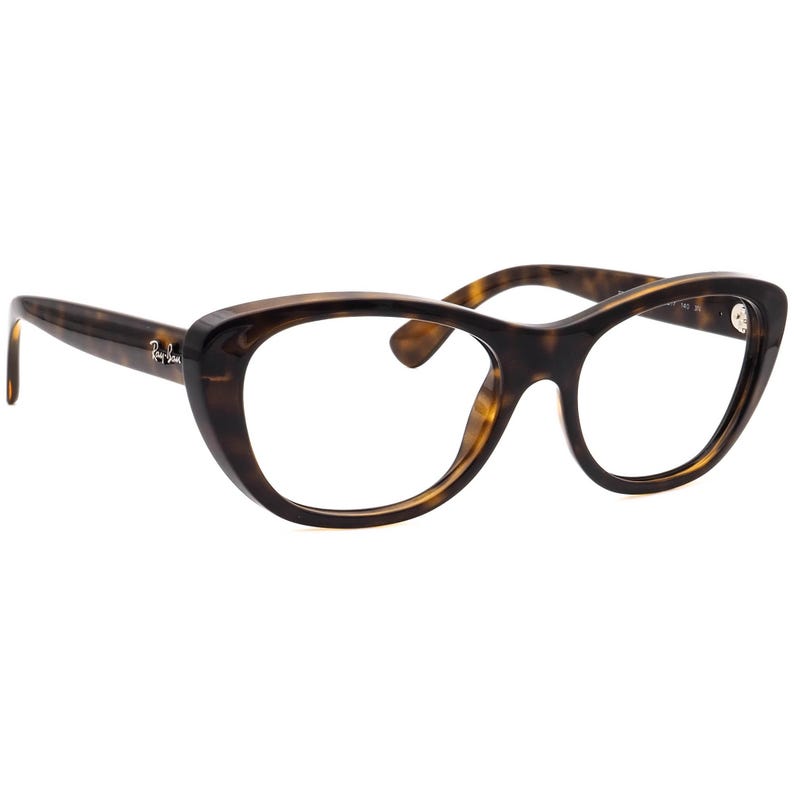 Ray-Ban Women's Sunglasses Frame Only RB 4227 710/13 Polished Dark Havana Cat Eye Italy 55 mm image 1
