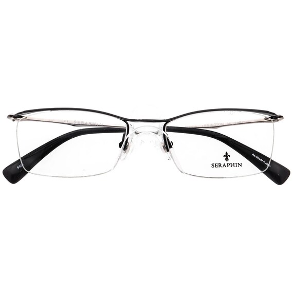 Seraphin Eyeglasses Lexington 8550 Black/Silver Half … Gem