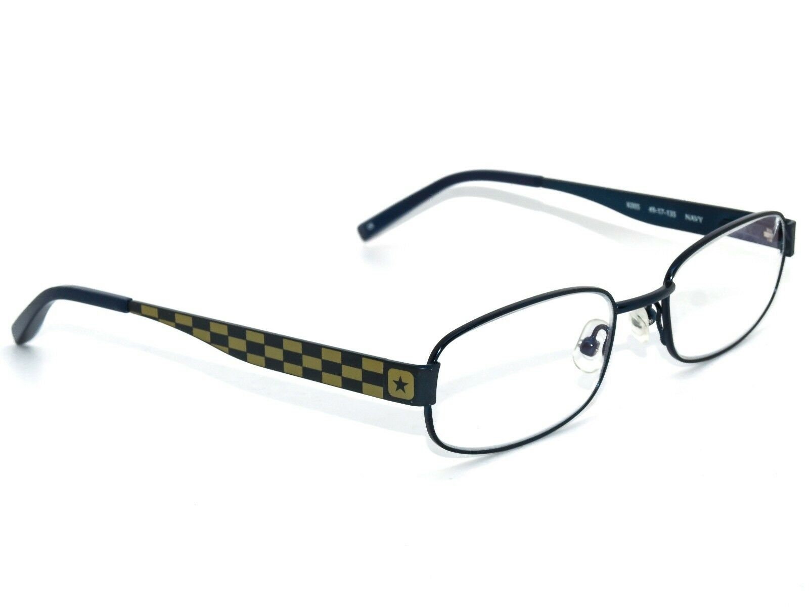 Converse Eyeglasses K005 Navy Blue Rectangular Metal Frame - Etsy Denmark