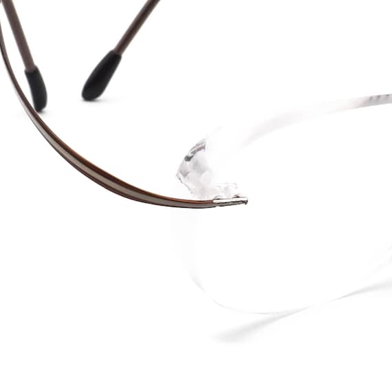 Silhouette Eyeglasses 6576 6082 Titan Brown&White… - image 4