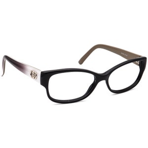 Gucci Women's Eyeglasses GG 3569 L4E Gloss Black B-Shape Frame Italy 52[]15 135