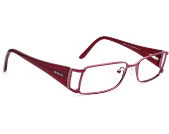 Versace Eyeglasses MOD. 1132 1205 Burgundy Rectangular Frame Italy 50[]16 130